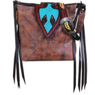 MST50 - Las Cruces Brown Messenger Tote - Double J Saddlery