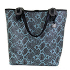 MST61 - Turquoise Desert Snake Print Messenger Tote - Double J Saddlery