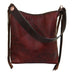 MST76 - Cognac Wild Horses Messenger Tote - Double J Saddlery