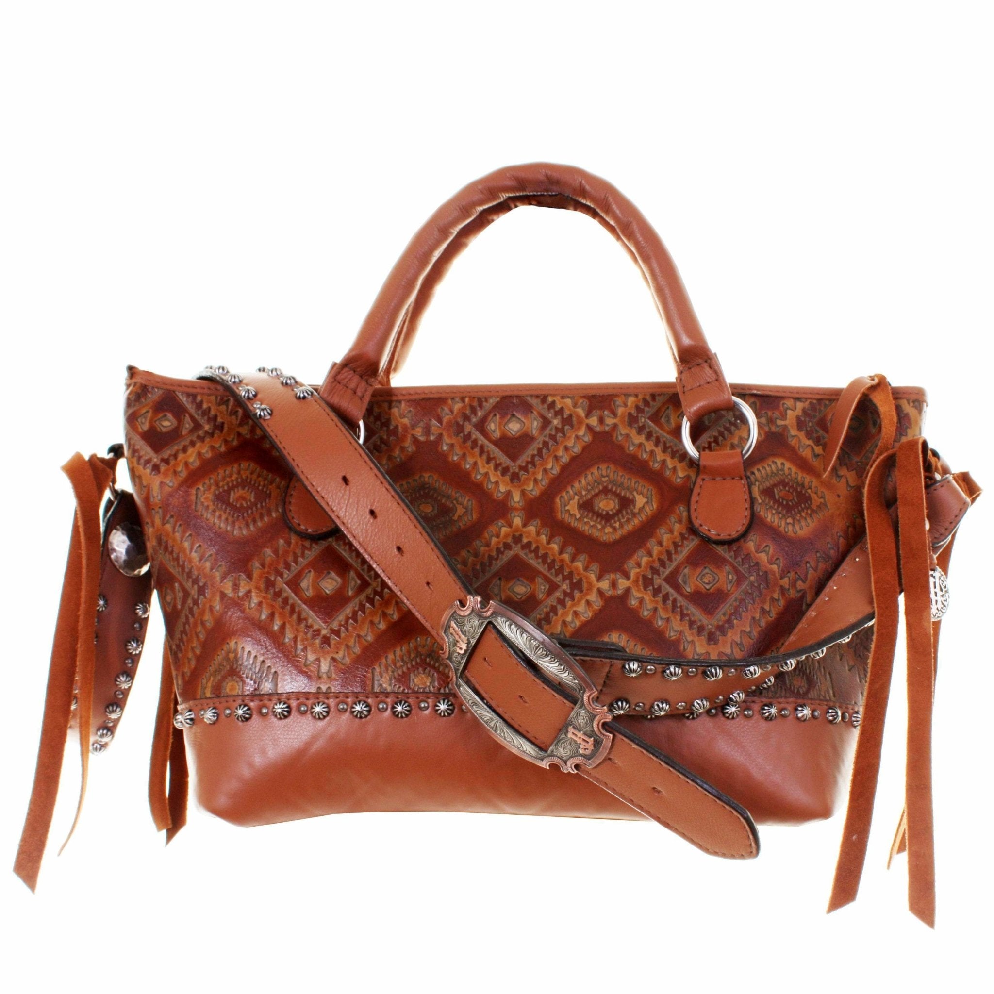 MT50 - Aztec Burnt Medium Tote - Double J Saddlery