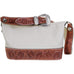 MT54 - Natural Leather Daisy Tooled Medium Tote - Double J Saddlery