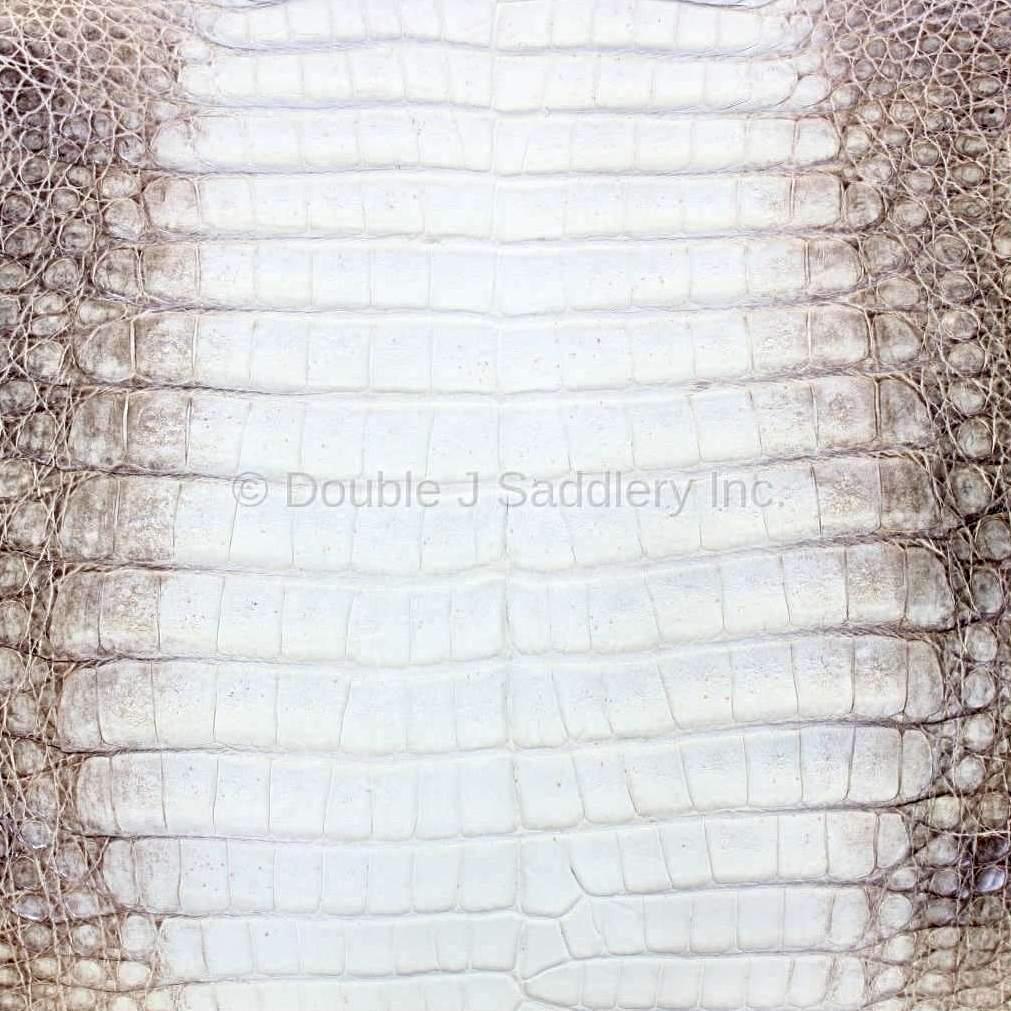 Natural Bone Caiman Gator Leather - SL1450 - Double J Saddlery