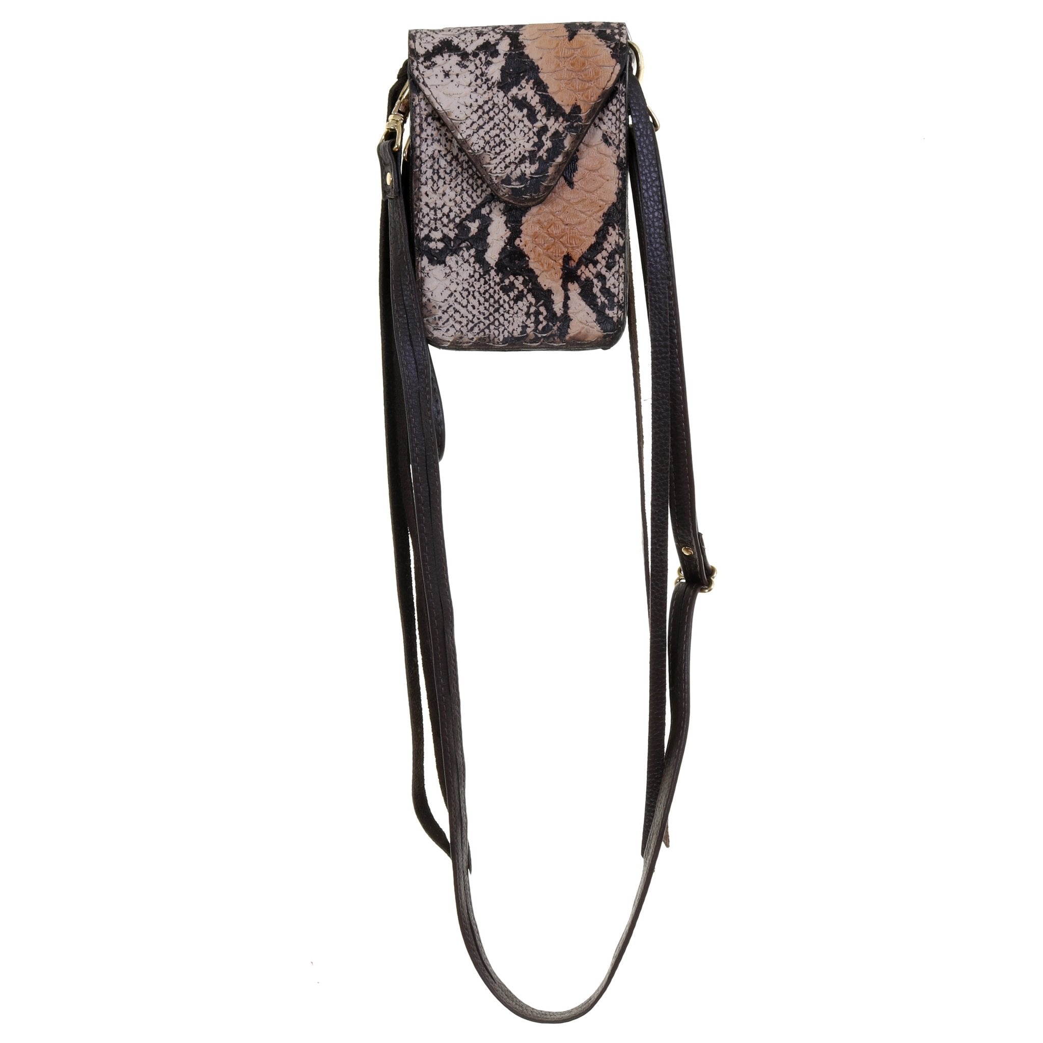 NSP15 - Natural Python Print Stadium Purse - Double J Saddlery