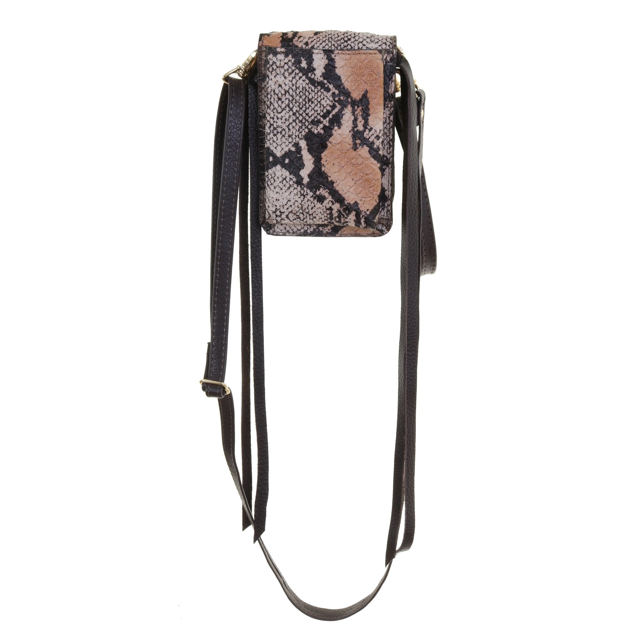 NSP15 - Natural Python Print Stadium Purse - Double J Saddlery