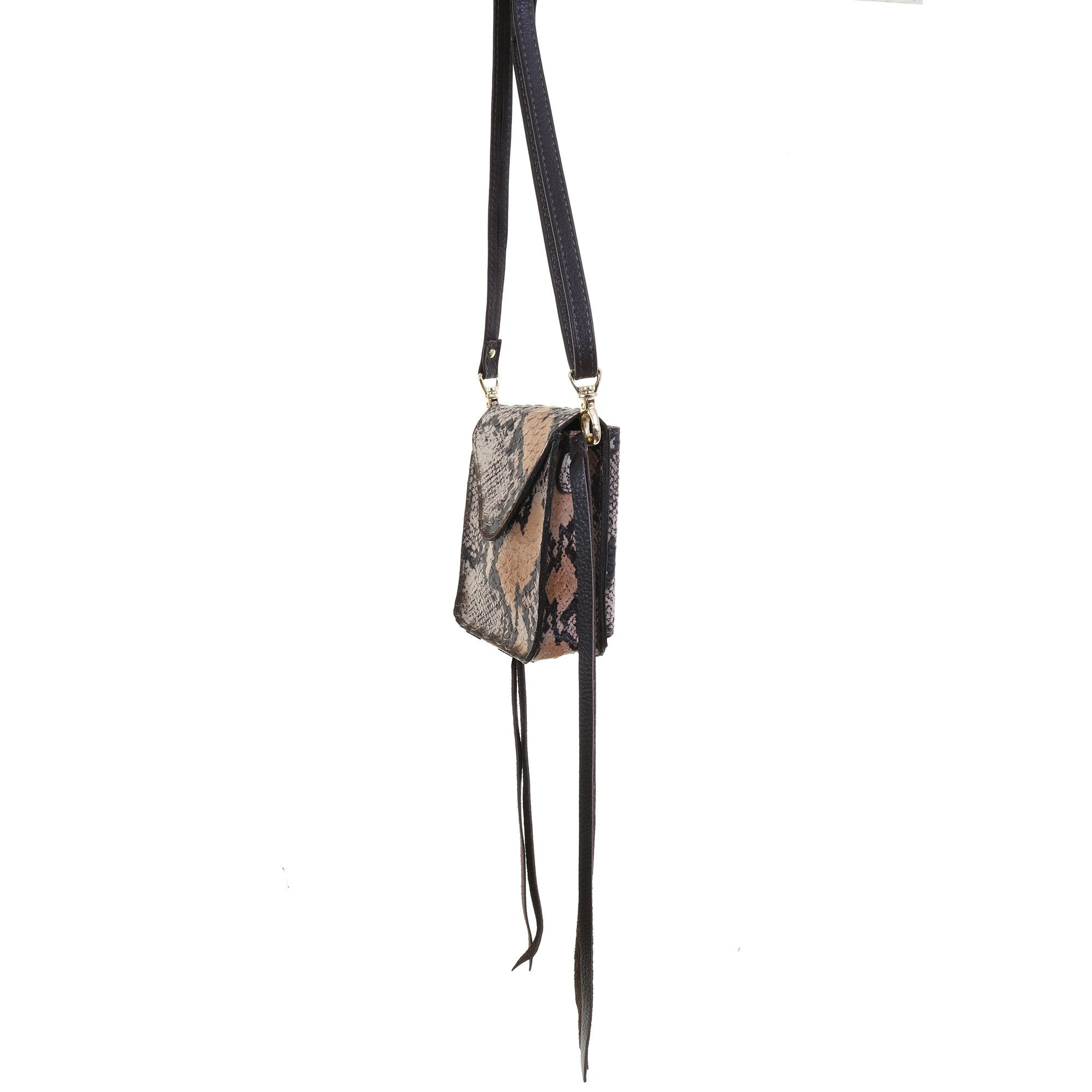 NSP15 - Natural Python Print Stadium Purse - Double J Saddlery