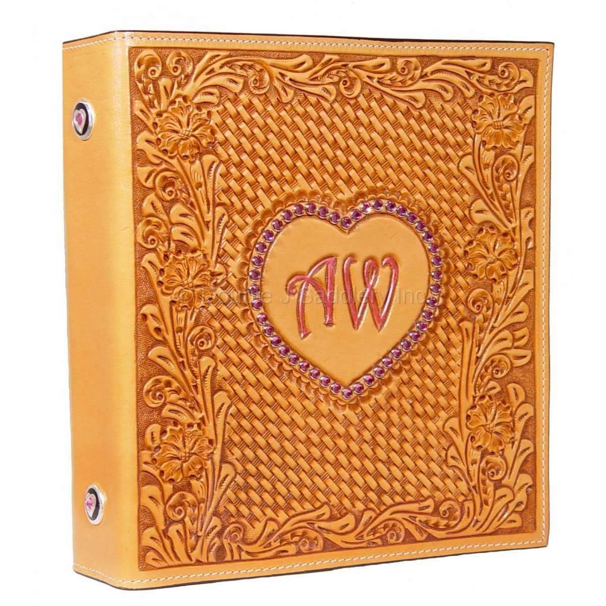 PA06 - Hand-Tooled Crystal Photo Album - Double J Saddlery