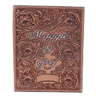 PA23 - Hand-Tooled Floral Photo Album - Double J Saddlery