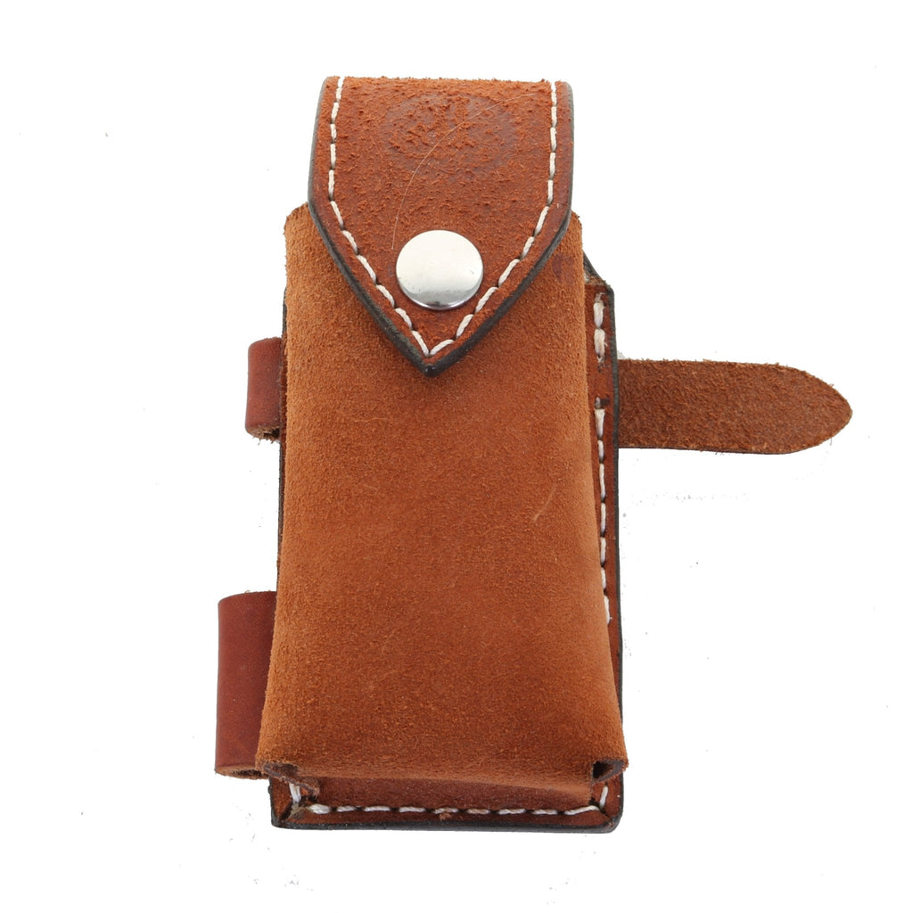 PH10 - Roughout Leather Powder Holder - Double J Saddlery