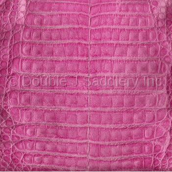 Pink Caiman Gator Leather - SL1431 - Double J Saddlery