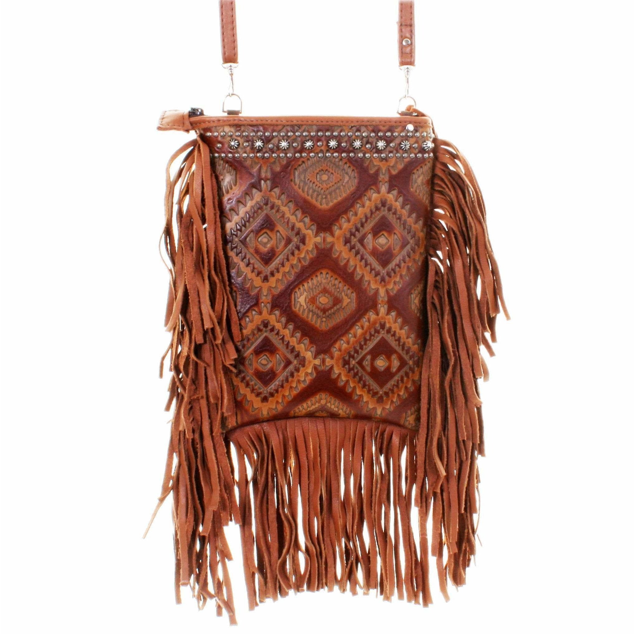 PP50 - Aztec Burnt Pouch Purse - Double J Saddlery