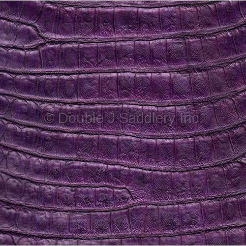 Purple Caiman Gator Leather - SL1149 - Double J Saddlery