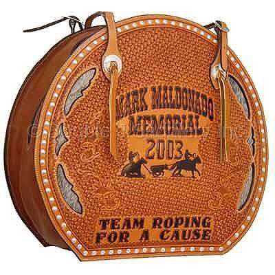 RB02 - Hand-Tooled Inlayed Rope Bag - Double J Saddlery