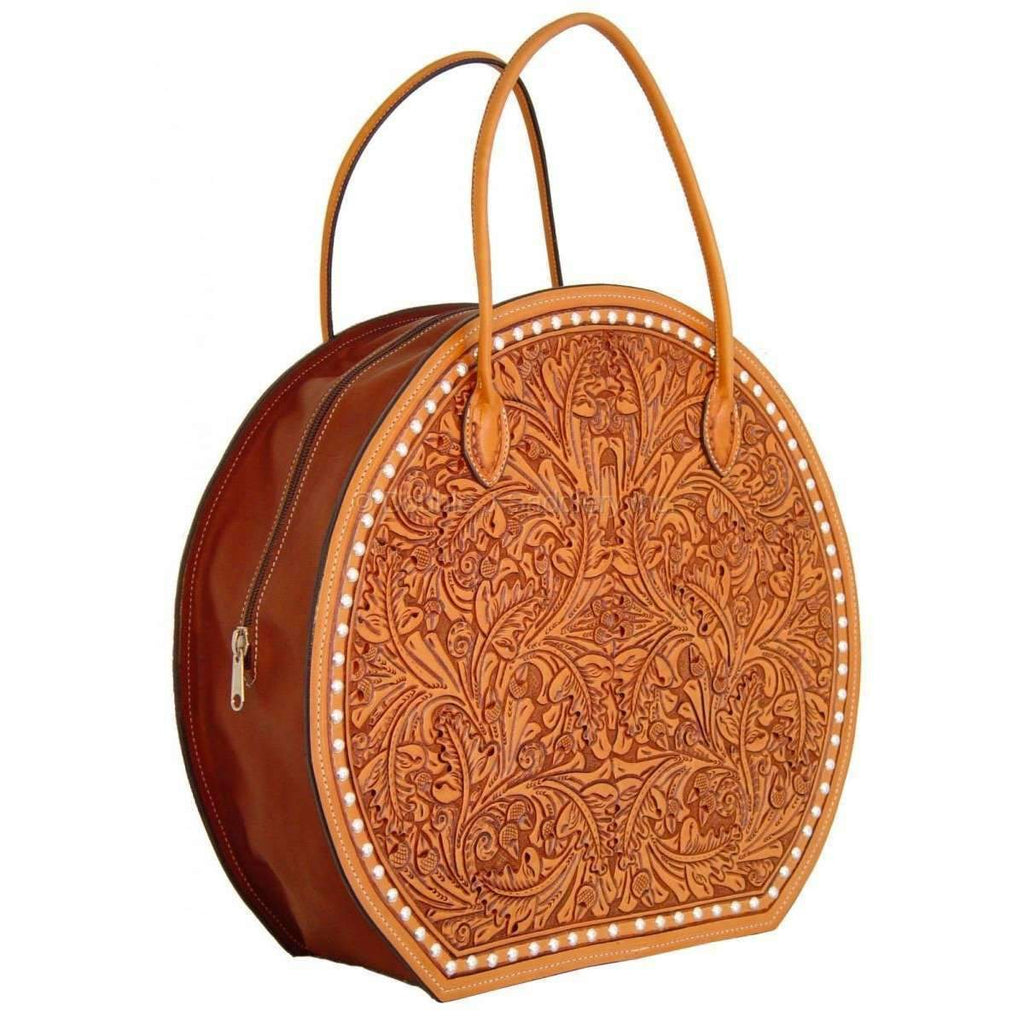 RB03 - Hand-Tooled Rope Bag - Double J Saddlery