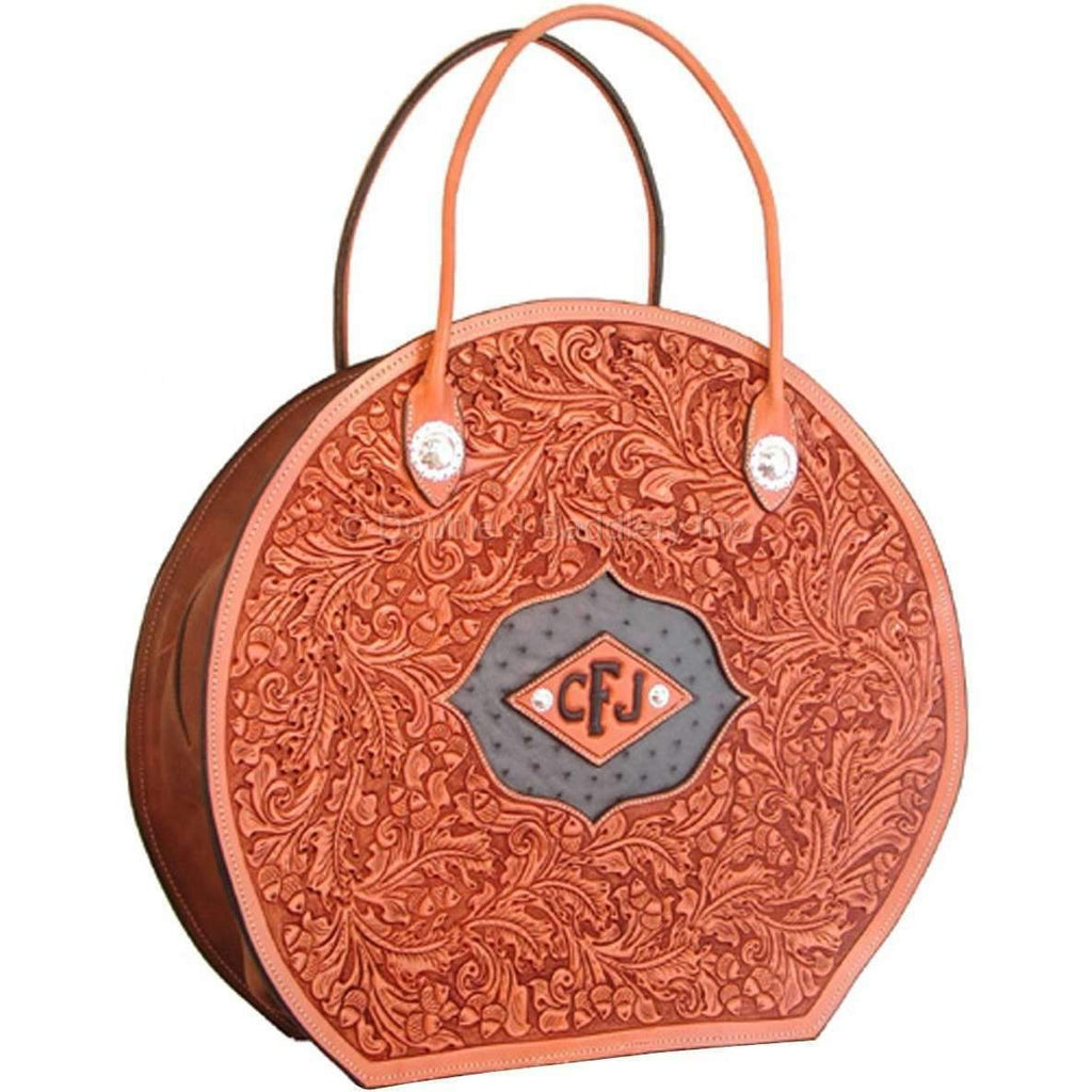 RB15 - Hand-Tooled Inlayed Rope Bag - Double J Saddlery