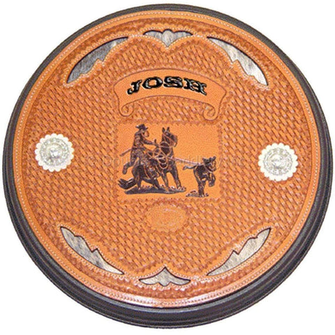RC05 - Hand-Tooled Inlayed Rope Can - Double J Saddlery