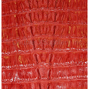 Red Caiman Gator Leather - SL500 - Double J Saddlery