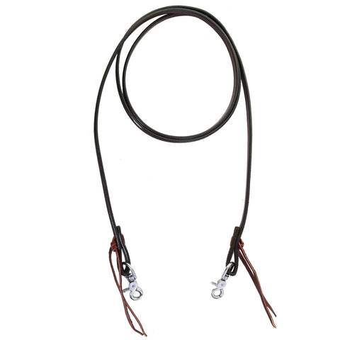 REIN07A - Brown Rough Out Reins - Double J Saddlery