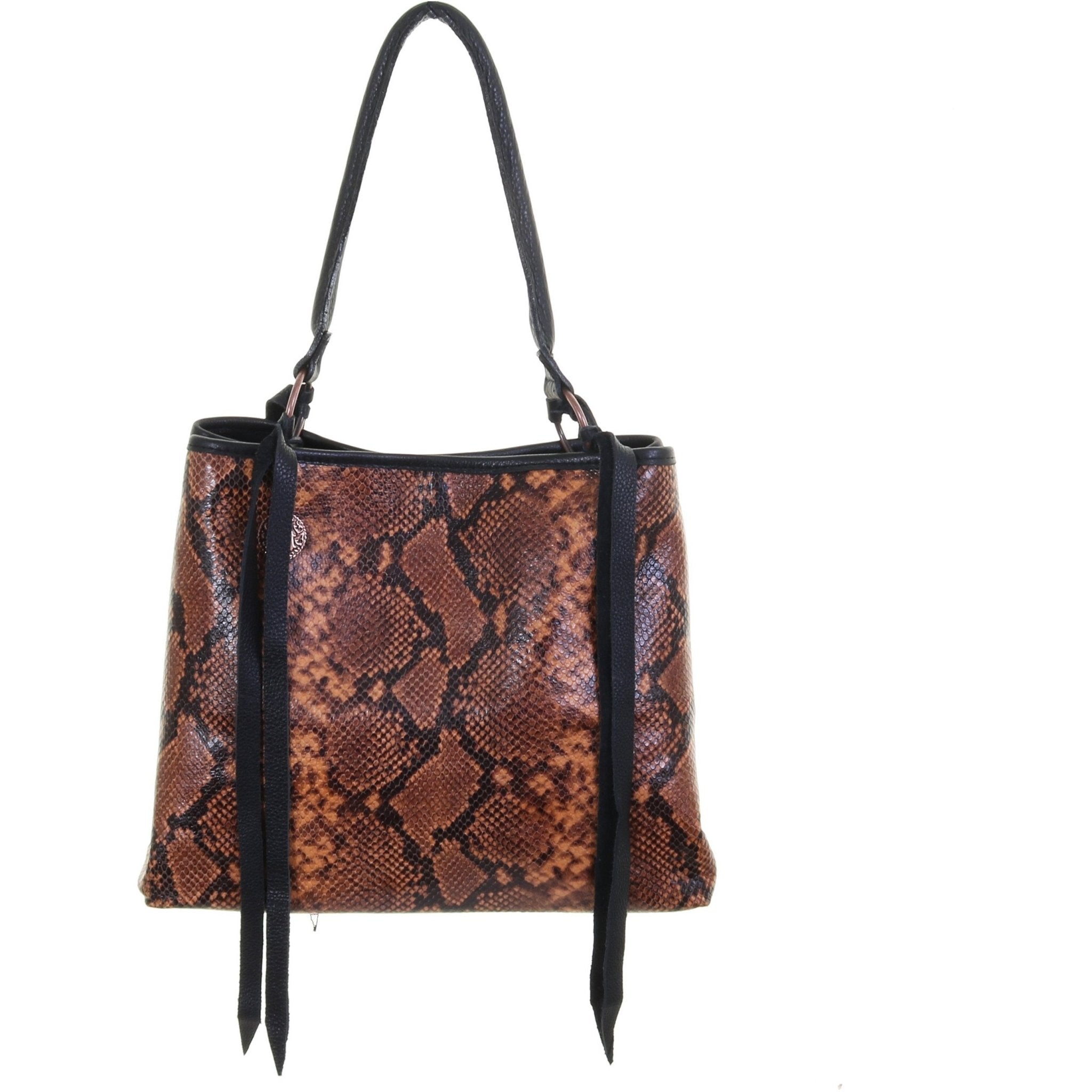 RT02 - Copperhead Snake Print Regular Tote - Double J Saddlery