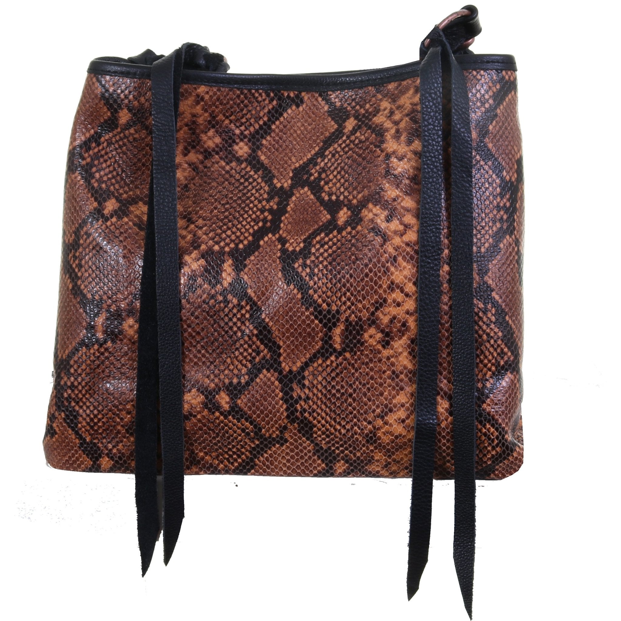 RT02 - Copperhead Snake Print Regular Tote - Double J Saddlery