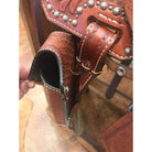 Cpc73 - Chestnut Tooled Cell Phone Holder Accessories