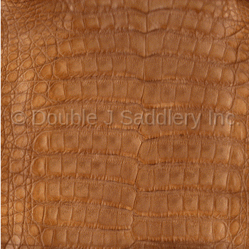 Saddle Tan Caiman Gator Leather - SL1433 - Double J Saddlery