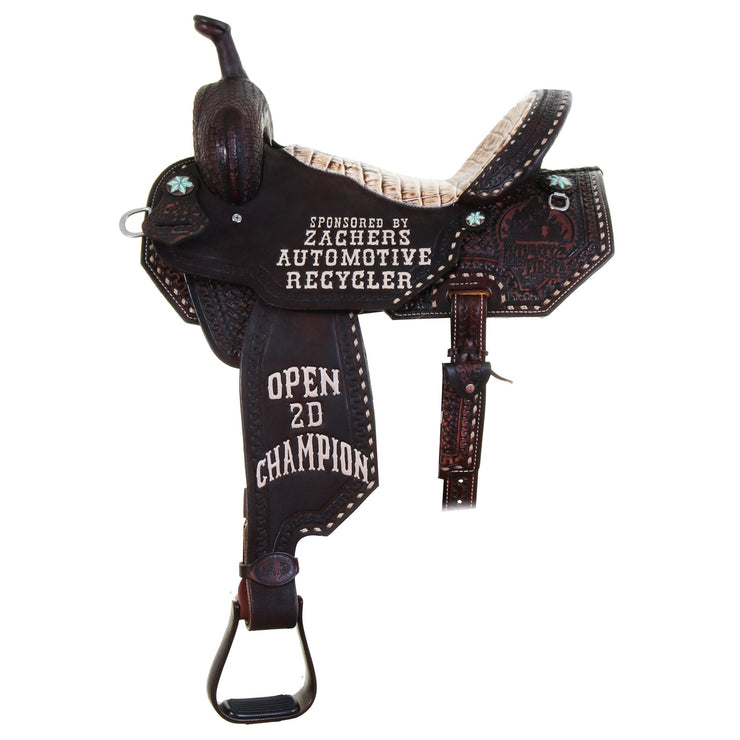 SBPTROPHY07 - Pozzi Pro Barrel Racer Trophy Saddle - Double J Saddlery