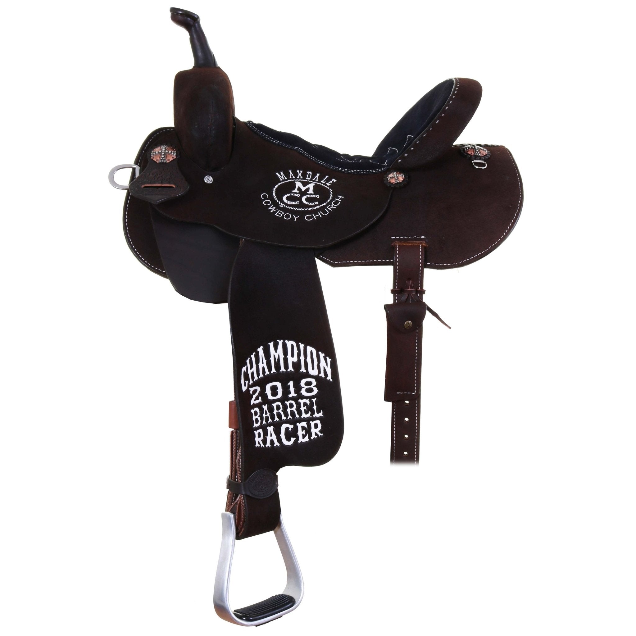 SBPTROPHY10 - Pozzi Pro Barrel Racer Trophy Saddle - Double J Saddlery