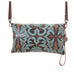 SC52A - Turquoise/Brown Laredo Simple Clutch - Double J Saddlery