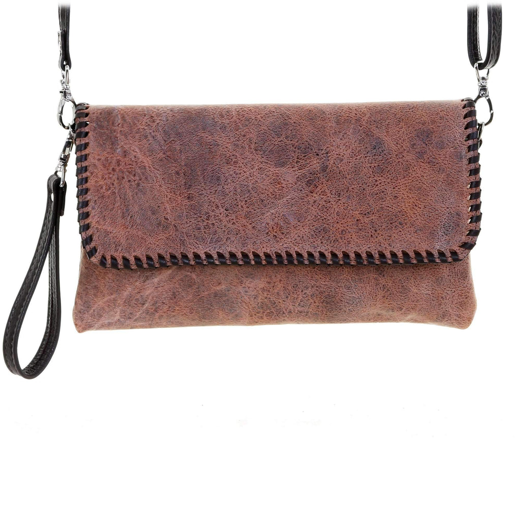SC56 - Las Cruces Brown Simple Clutch - Double J Saddlery