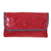 SC69 - Red Floral Simple Clutch - Double J Saddlery