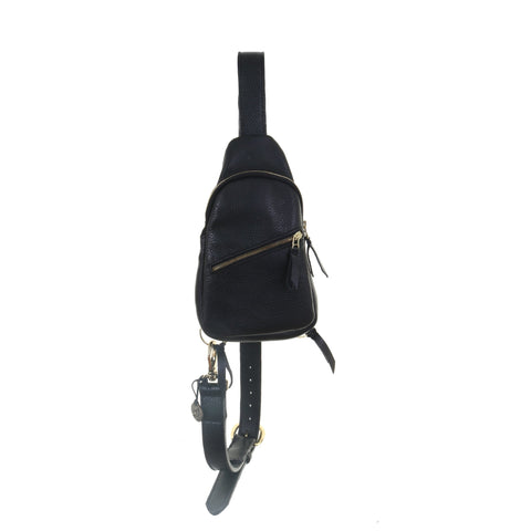 SLB01 - Black Chap Sling Bag - Double J Saddlery