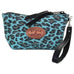 SMP06 - Cheetah Turquoise Suede Print Small Makeup Pouch - Double J Saddlery
