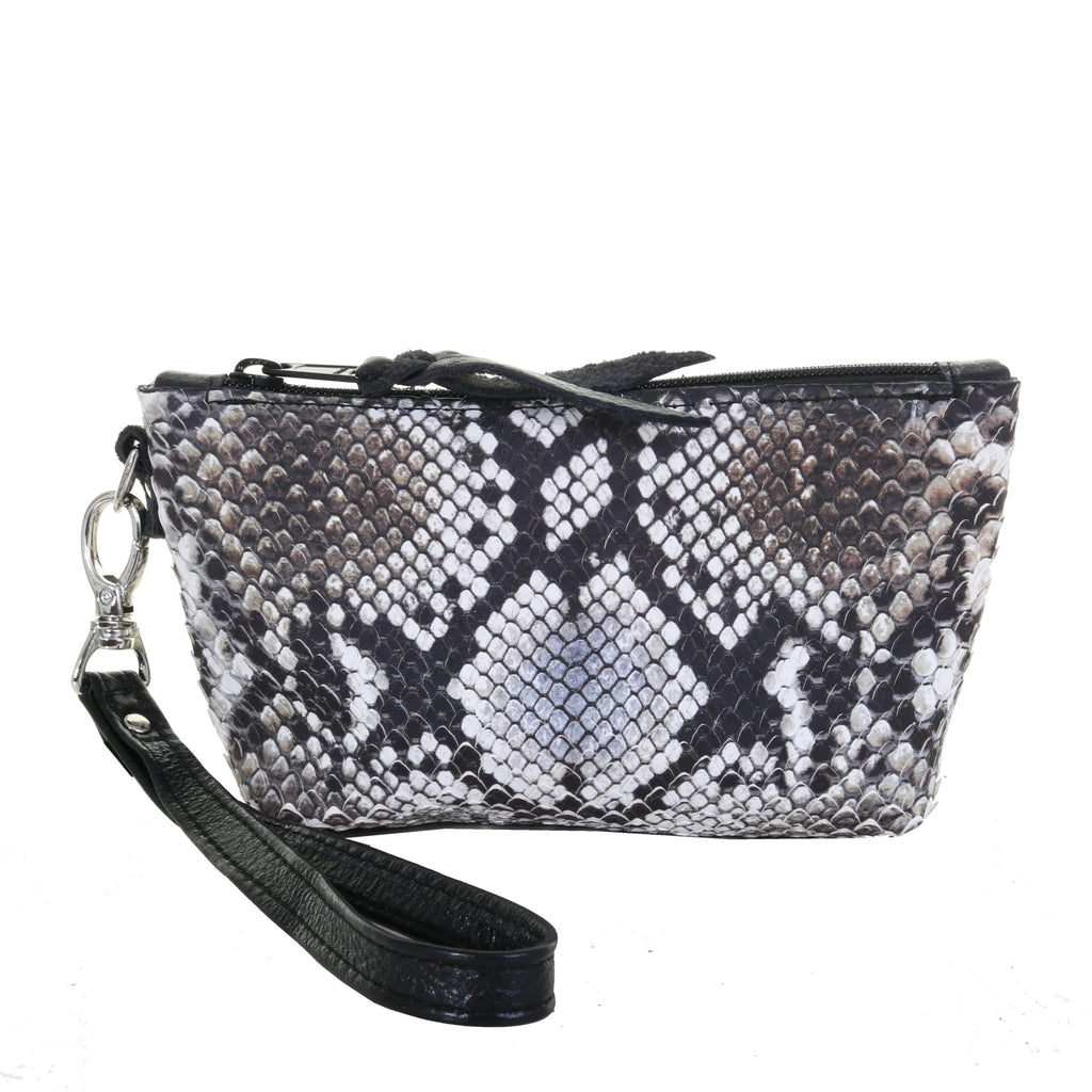 SMP08 - Cobra Lux Snake Print Small Makeup Pouch - Double J Saddlery