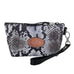 SMP08 - Cobra Lux Snake Print Small Makeup Pouch - Double J Saddlery
