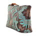 SMP10 - Laredo Burnt Turquoise Small Makeup Pouch - Double J Saddlery