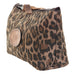 SMP13 - Cheetah Tan Suede Small Makeup Pouch - Double J Saddlery
