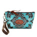SMP17 - Laredo Turquoise Small Makeup Pouch - Double J Saddlery
