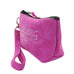 SMP28 - Fuchsia Suede Small Make-Up Pouch - Double J Saddlery