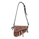 SPB01 - Rose Tooled Saddle Purse - Double J Saddlery