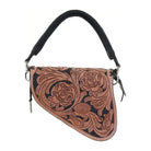 SPB01 - Rose Tooled Saddle Purse - Double J Saddlery