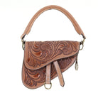 SPB03 - Whirlwind Tooled Saddle Purse - Double J Saddlery