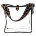 SQT02 - Clear Square Tote With Leopard Hair Strap - Double J Saddlery