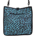 SQT04 - Cheetah Turquoise Suede Print Square Tote - Double J Saddlery
