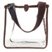 SQT06 - Clear Square Tote With Roan Cowhide Strap - Double J Saddlery