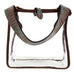 SQT08 - Clear Square Tote With Vintage Mint Croco Strap - Double J Saddlery