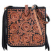 SQT13 - Sunflower Tooled Square Tote - Double J Saddlery