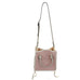 SQT18 - Peach Floral Square Tote - Double J Saddlery