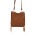 SQT22 - Toast Suede Square Tote - Double J Saddlery