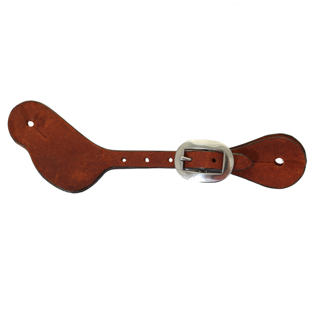 SS175A - Chestnut Rough Out Spur Straps - Double J Saddlery