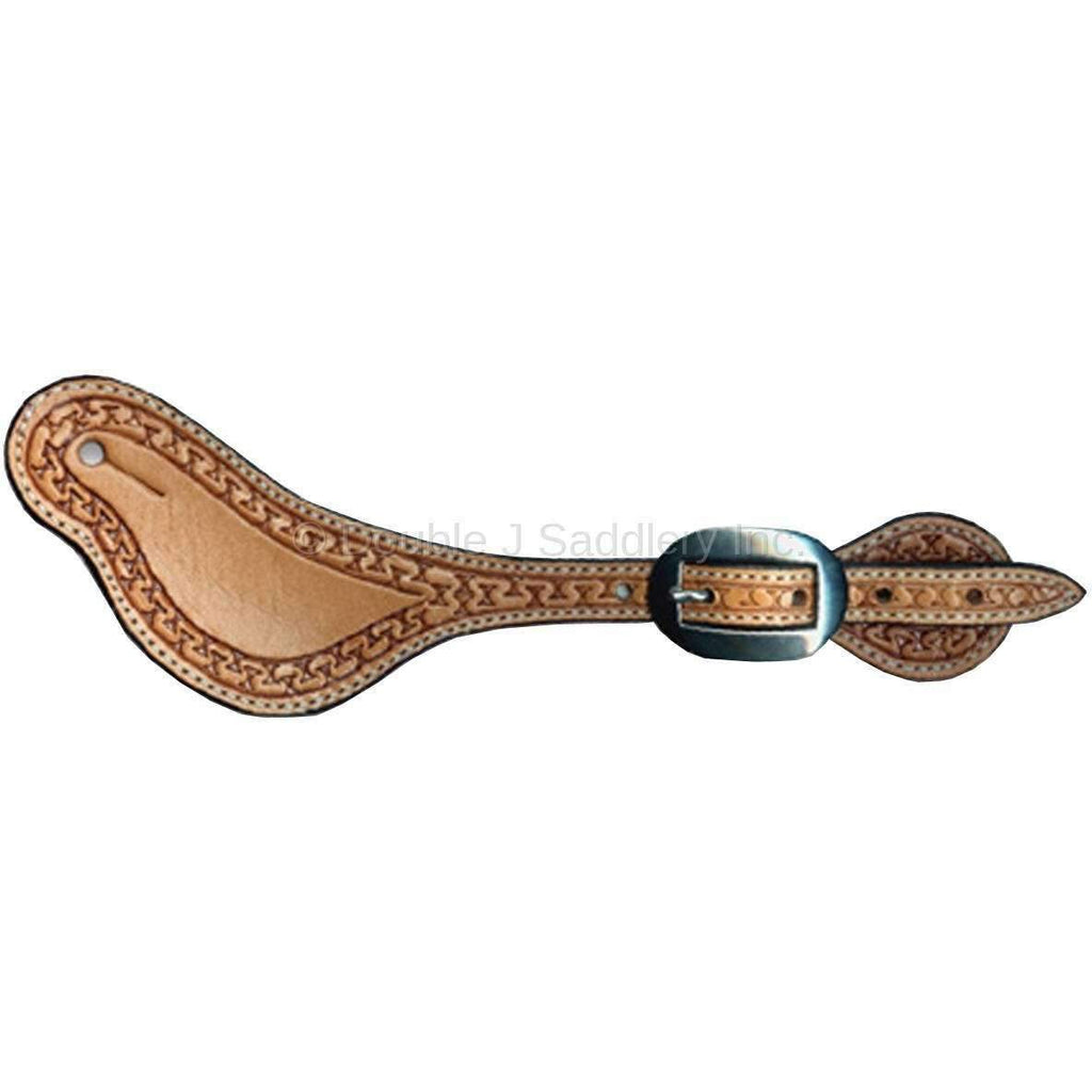 SS51 - Hand-Tooled Spur Straps - Double J Saddlery